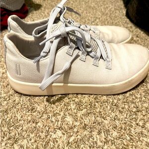 No Bull Mens Light Gray Casual Canvas Sneakers Size 9.5 GUC